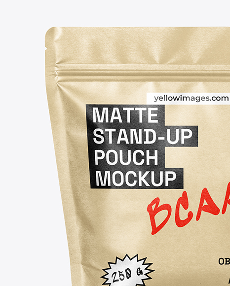 Kraft Stand Up Pouch Mockup