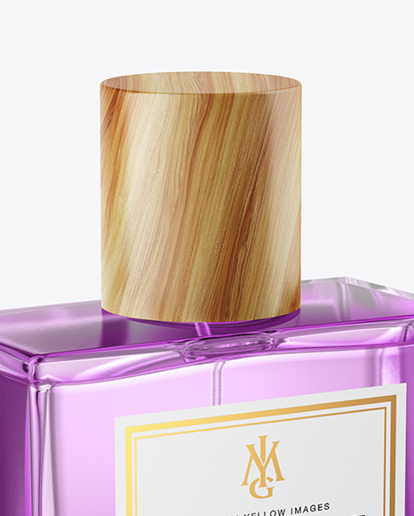 Clear Glass Perfume Bottle Mockup