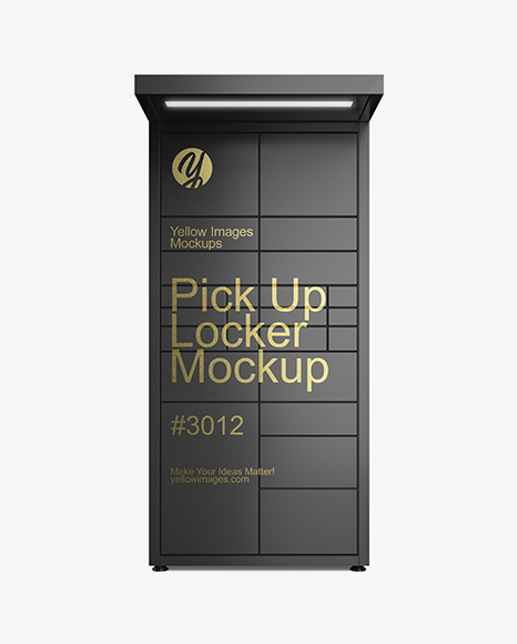 Pick Up Locker Mockup - Front View