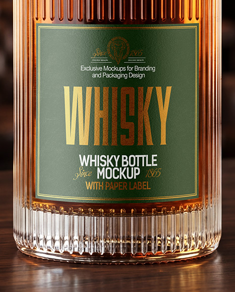 Whiskey Bottle Mockup