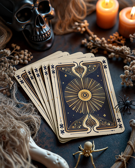 Stack of Cards Mockup