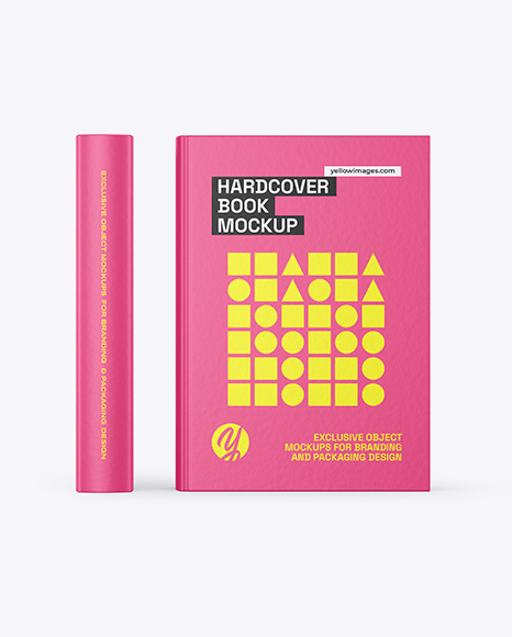 Two Hardcover Books Mockup - 8.5 x 11 book mockup