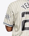 Afro-American Baseball Player Wearing Wearing a Full Baseball Kit Mockup