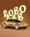 Electric RoboCab Mockup - Half Side View