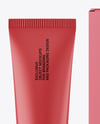Matte Cosmetic Tube with Box Mockup