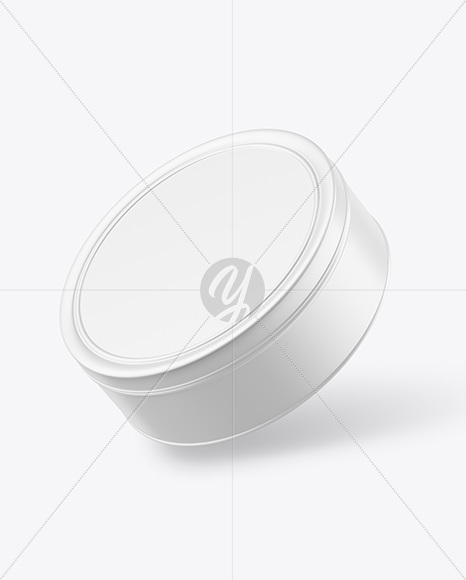 Matte Round Tin Box Mockup