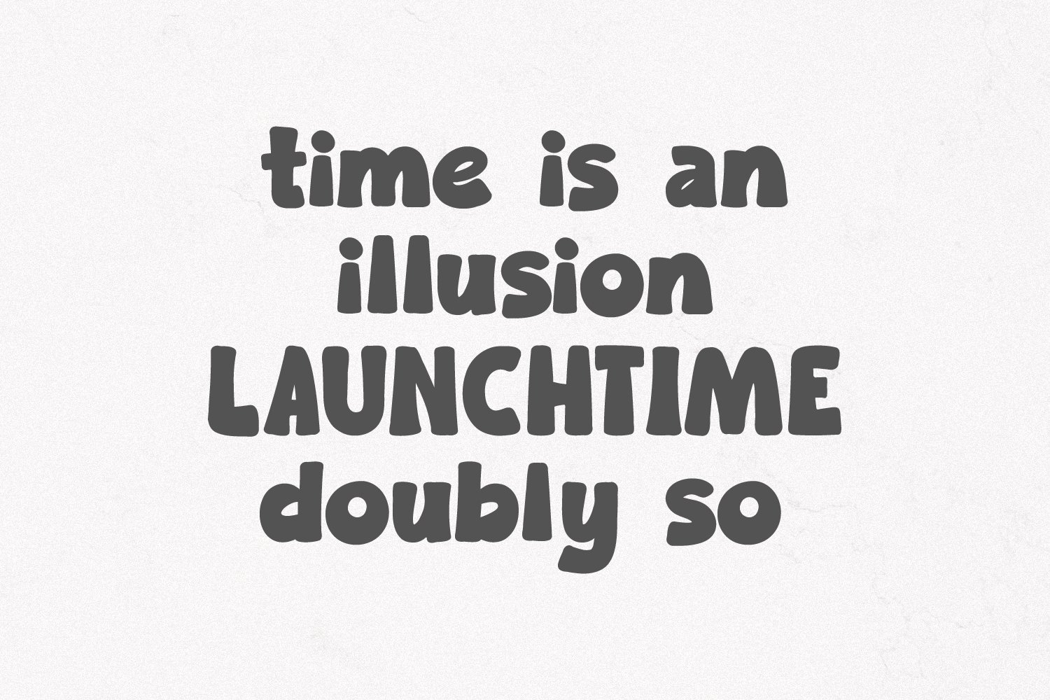 Poow Geudy Delightfully Chunky Cartoon Font