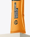 Glossy Stick Sachet Mockup