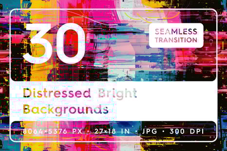 30 Distressed Bright Backgrounds - Textures