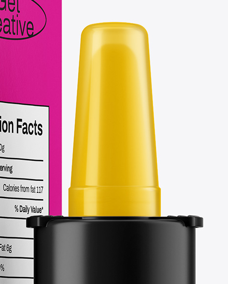 Matte Nasal Spray Bottle & Paper Box Mockup