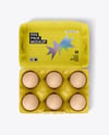 Opened Egg Carton Packaging Mockup