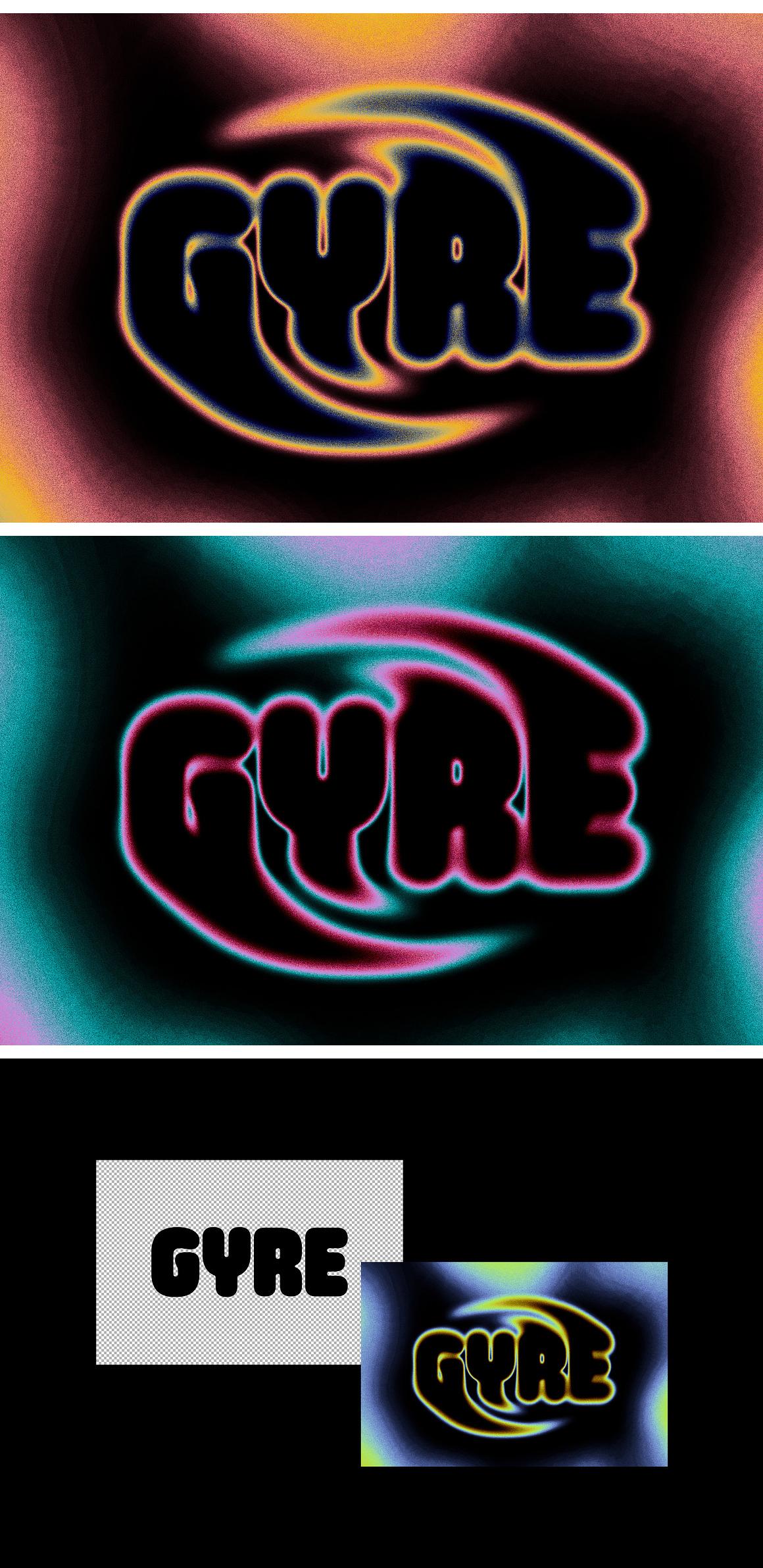 Toxic Gyre Text Effect