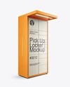 Pick Up Locker Mockup - Half Side View