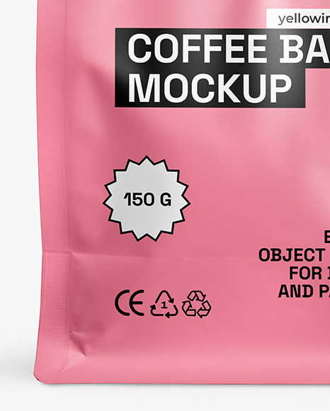 Matte Coffee Bag Mockup
