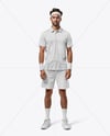 Bearded Man Wearing Full Tennis Kit Mockup