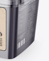 Plastic Food Container with Transparent Lid Mockup