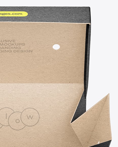 Kraft Paper Takeaway Food Box Mockup