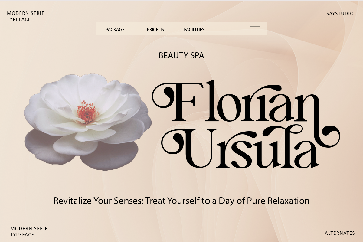 Blue Mirage - Modern Serif Font