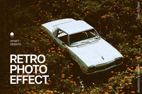 Retro Print Template Effect - Creative Store