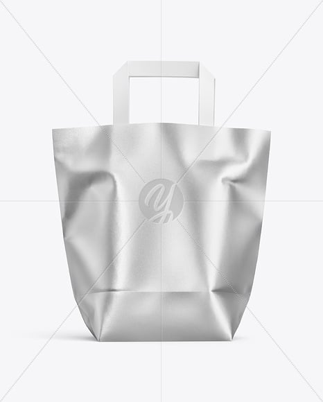 Metallized Paper Shopping Bag Mockup