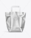 Metallized Paper Shopping Bag Mockup