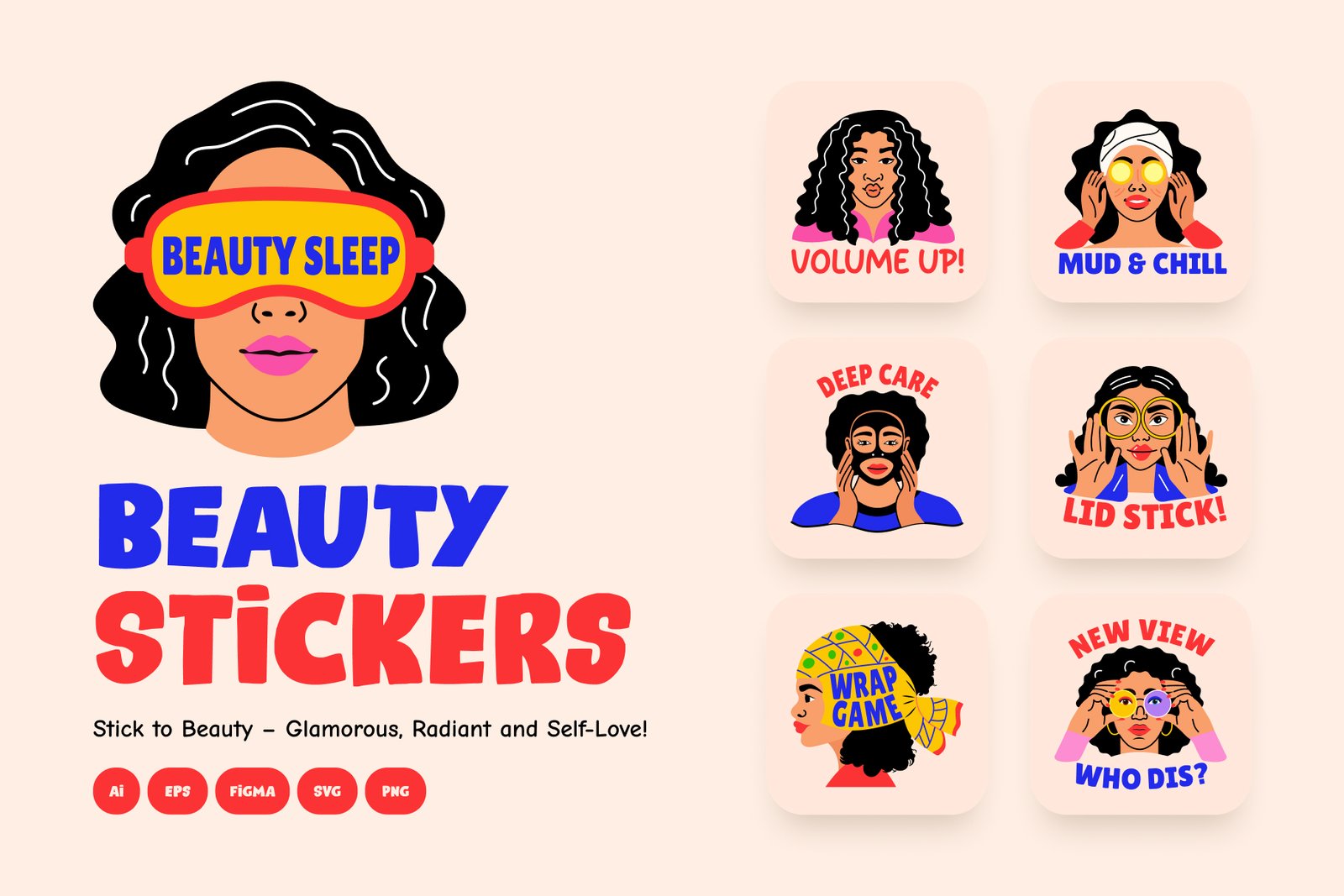 Beauty Stickers Art Set