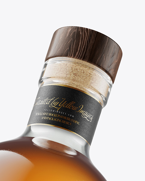 Glass Whisky Bottle Mockup