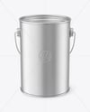 Matte Tin Can w/ Handle Mockup