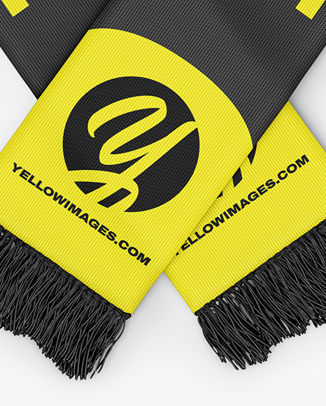 Fan Scarf Mockup - Top View