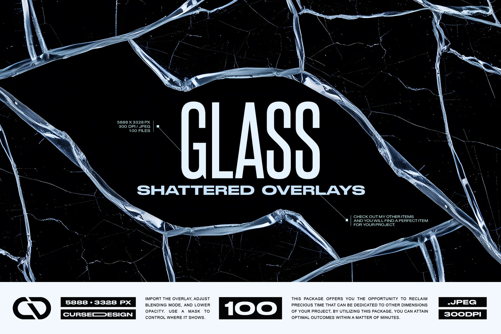 Broken Glass Overlays