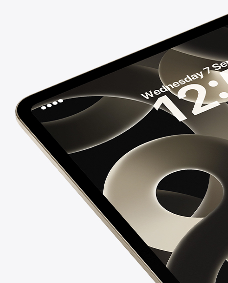 iPad Pro Mockup – Angled Front View