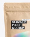 Kraft Stand-up Pouch Mockup