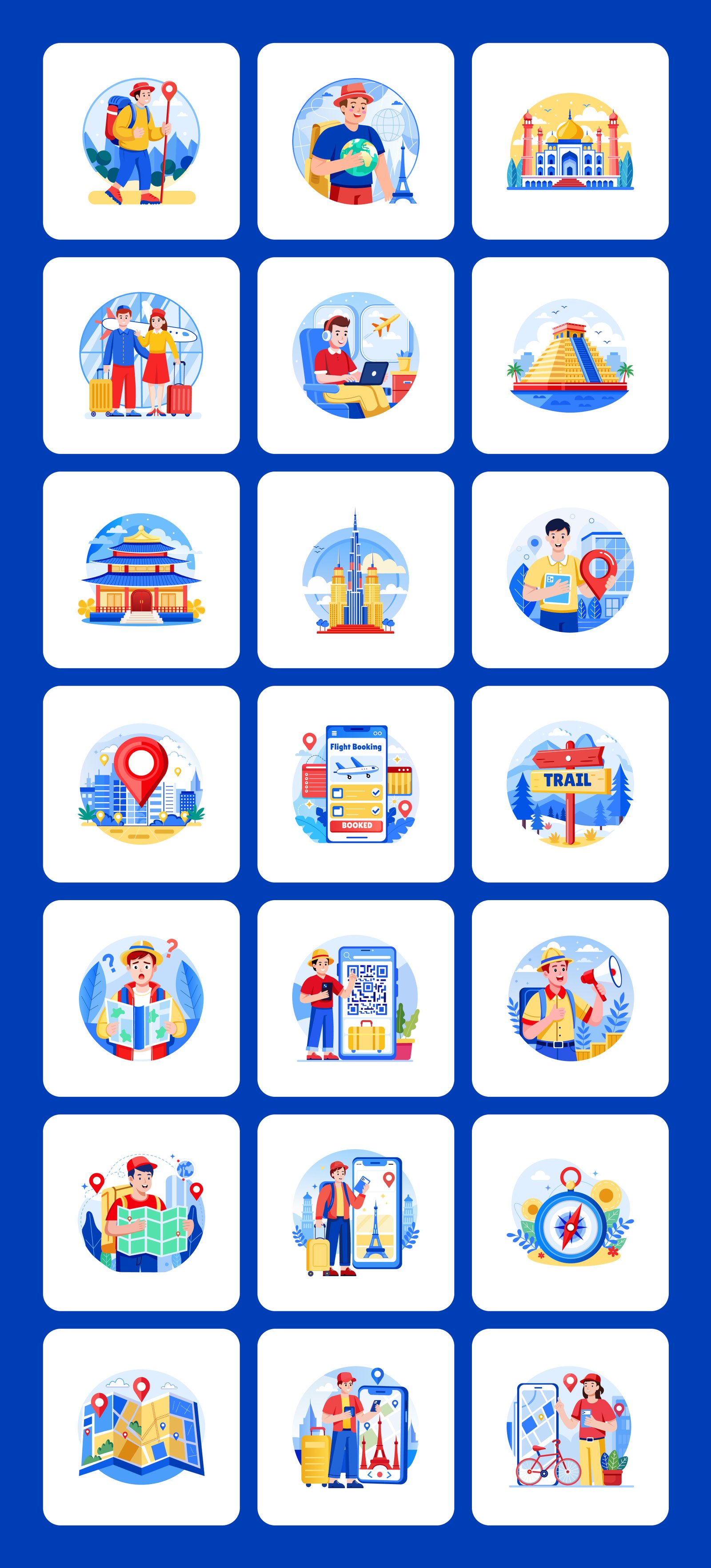 150 Travel Illustrations