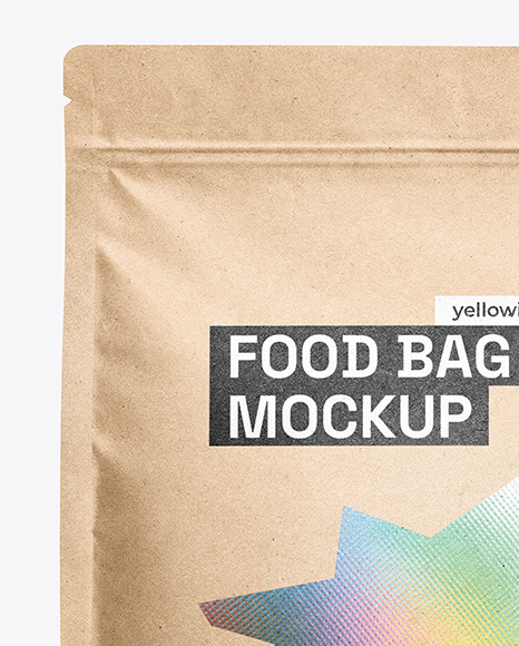 Kraft Paper Food Bag Mockup