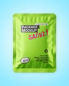 Matte Metallic Sachet Mockup