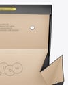 Kraft Perforated Paper Takeaway Food Box Mockup