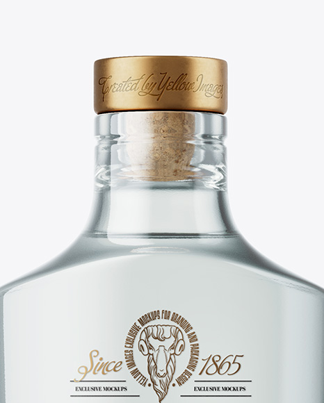 Dry Gin Bottle Mockup
