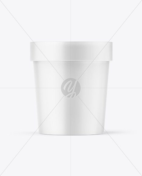 Matte Ice Cream Cup Mockup