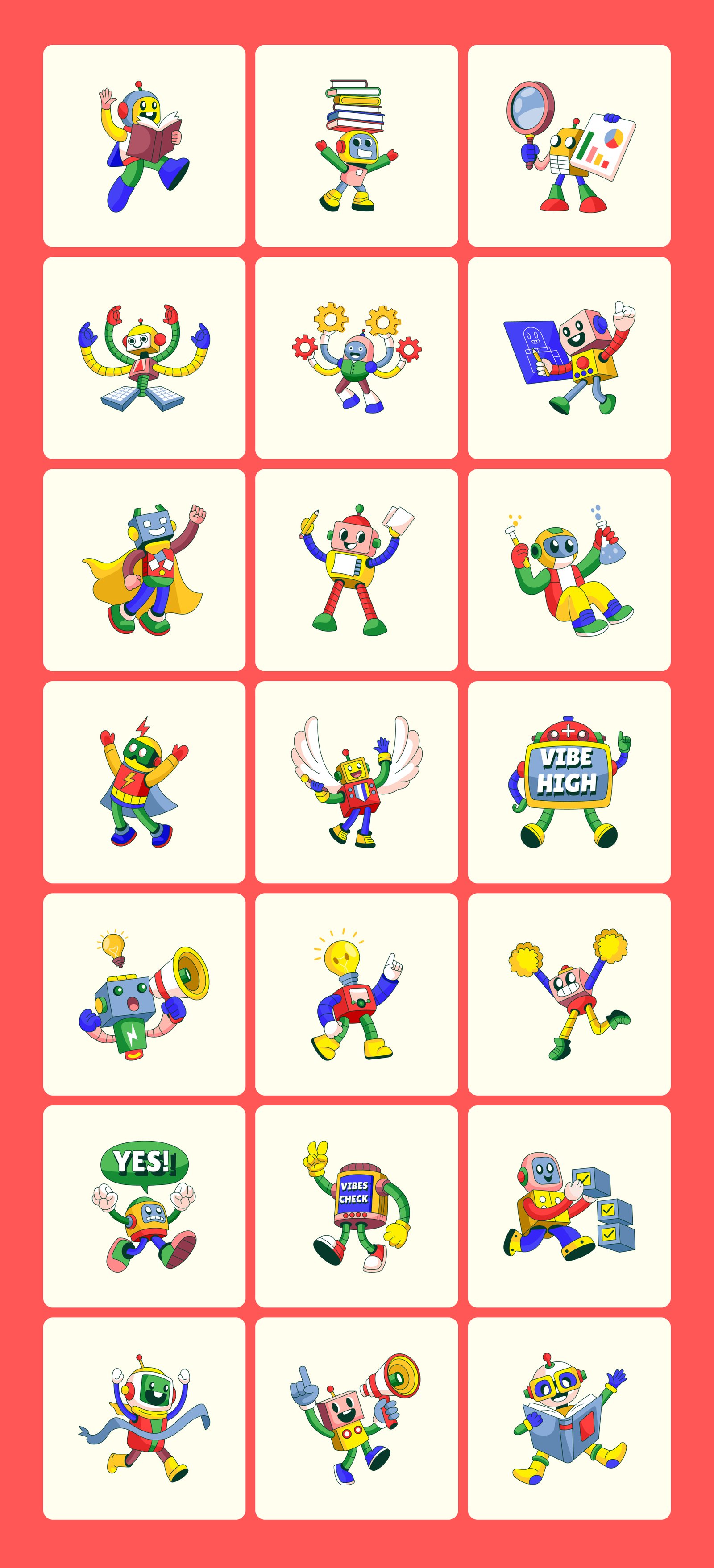 Everyday Bots Illustration Bundle