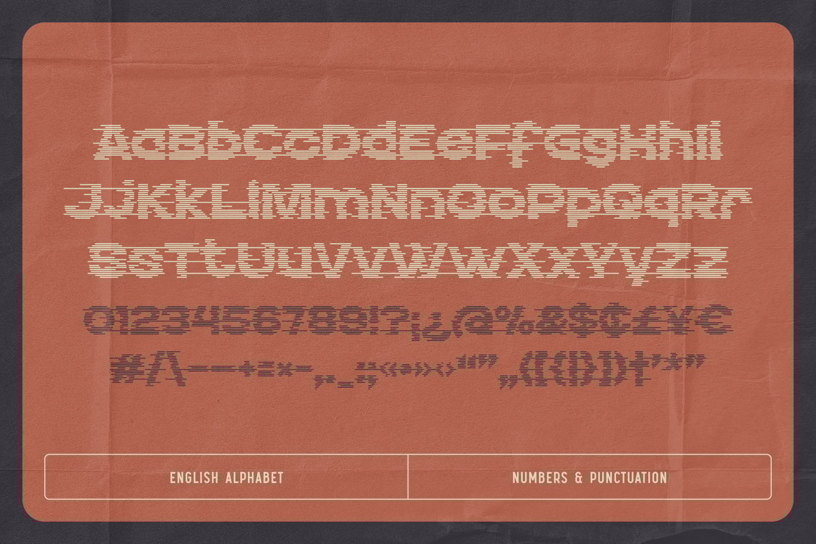 Echo Stripes - Variable Font Set