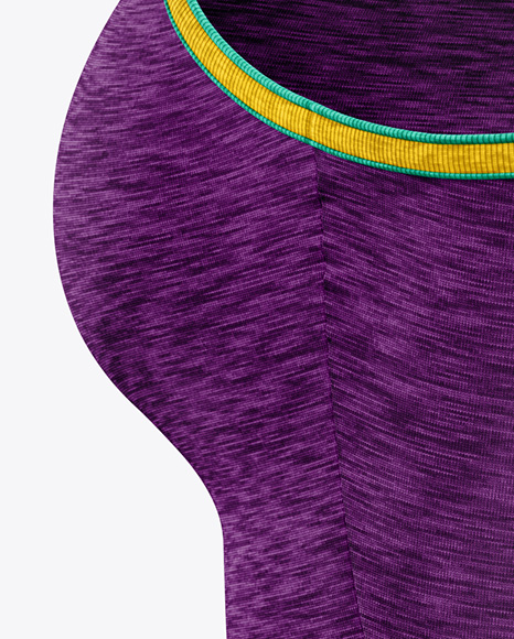 Women's Melange Tank Top Mockup - Half Side View