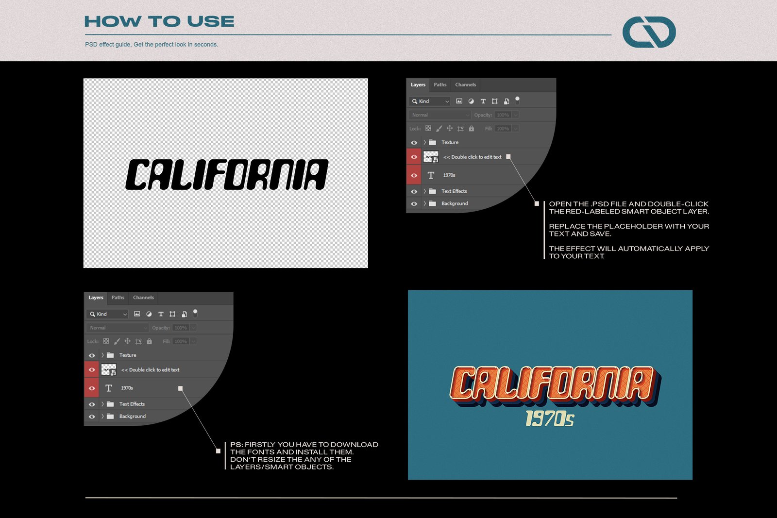 Retro Vintage Text Effects Vol.1