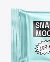 Glossy Metallic Snack Package Mockup