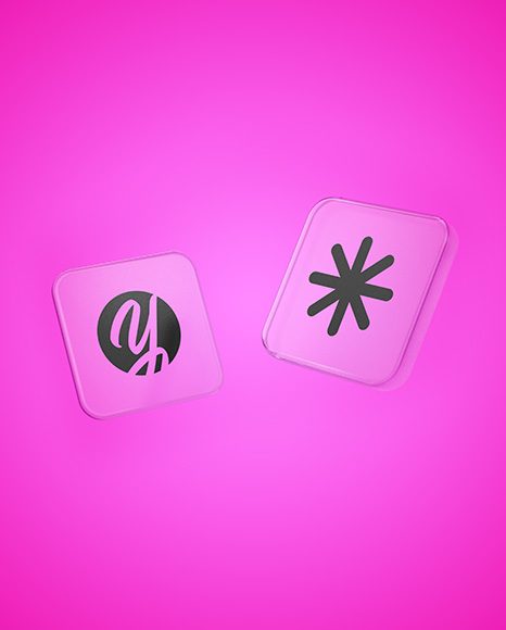 Frosted Glass Icons Mockup