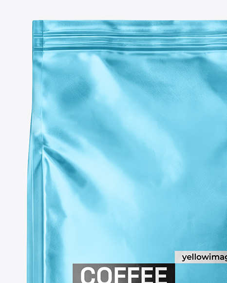 Metallic Coffee Bag Mockup