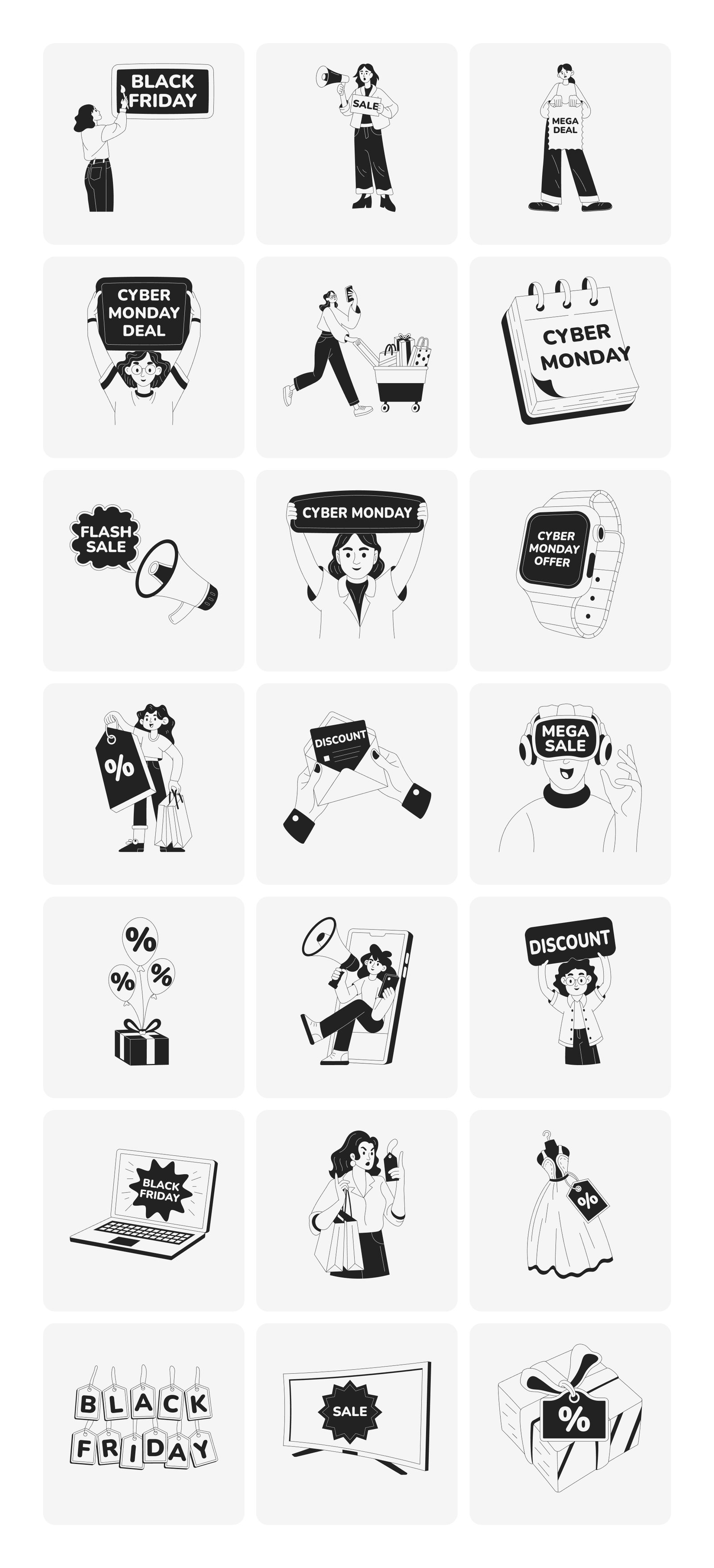 Shopping Illustration Art