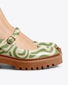 Mary Janes on Woman's Legs with Pants Mockup