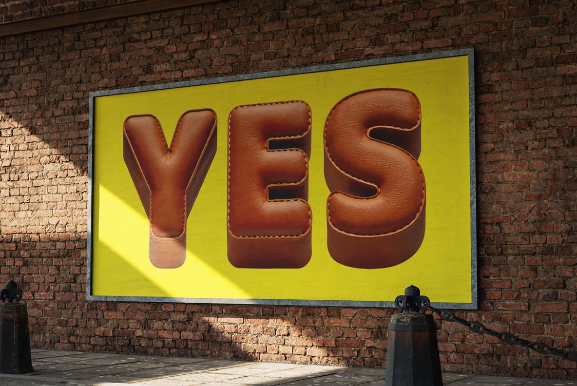 Brown Leather Font
