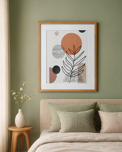 Framed Poster in a Room Mockup
