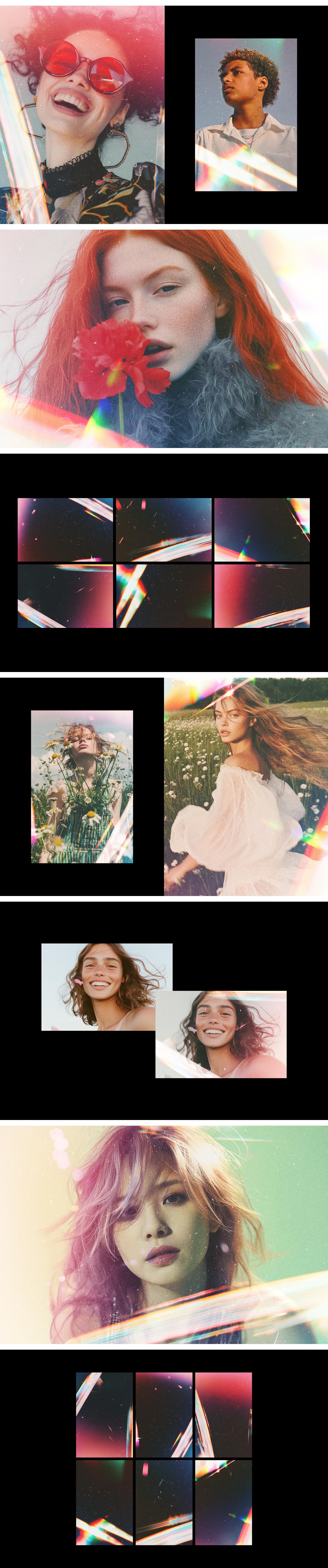 Colorful Light Leak Photo Effect